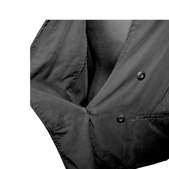 Terea By Andrea Pitter Black Button Front Short Sleeve Challis Top Plus Size 2X - Picture 8 of 8